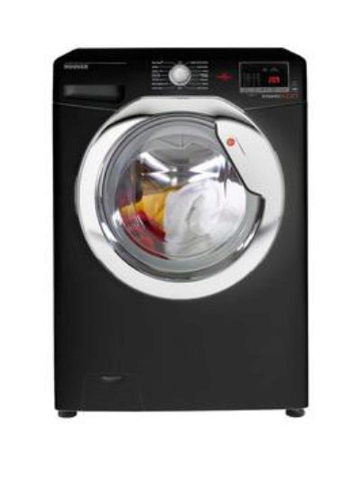 Hoover Dynamic Next One Touch Dxoc 69C3B 9Kg Load, 1600 Spin Washing Machine - Black